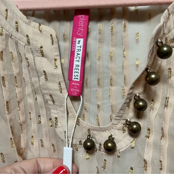 Plenty by Tracy Reese Open Placket Shirt - Picture 3 of 5